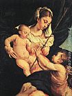 Baptist Canvas Paintings - Madonna and Child with Saint John the Baptist